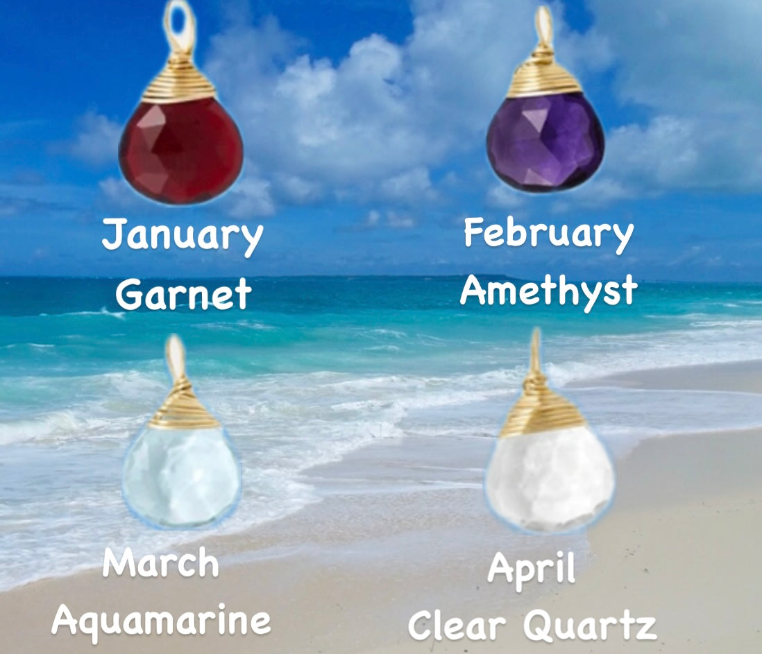 Birthstone Gemstones Necklaces (PRE ORDERS ONLY PLEASE, THANK YOU)