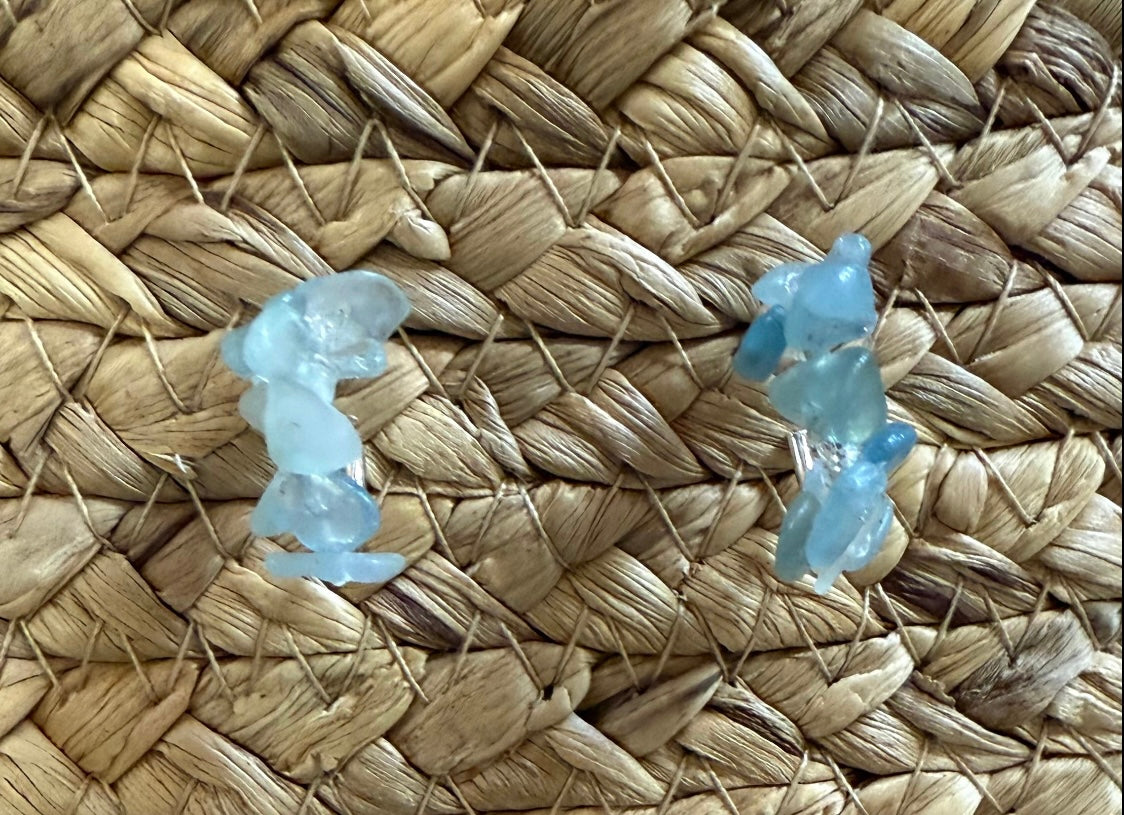 Sterling Silver
Hoops with Sea Glass (20mm)