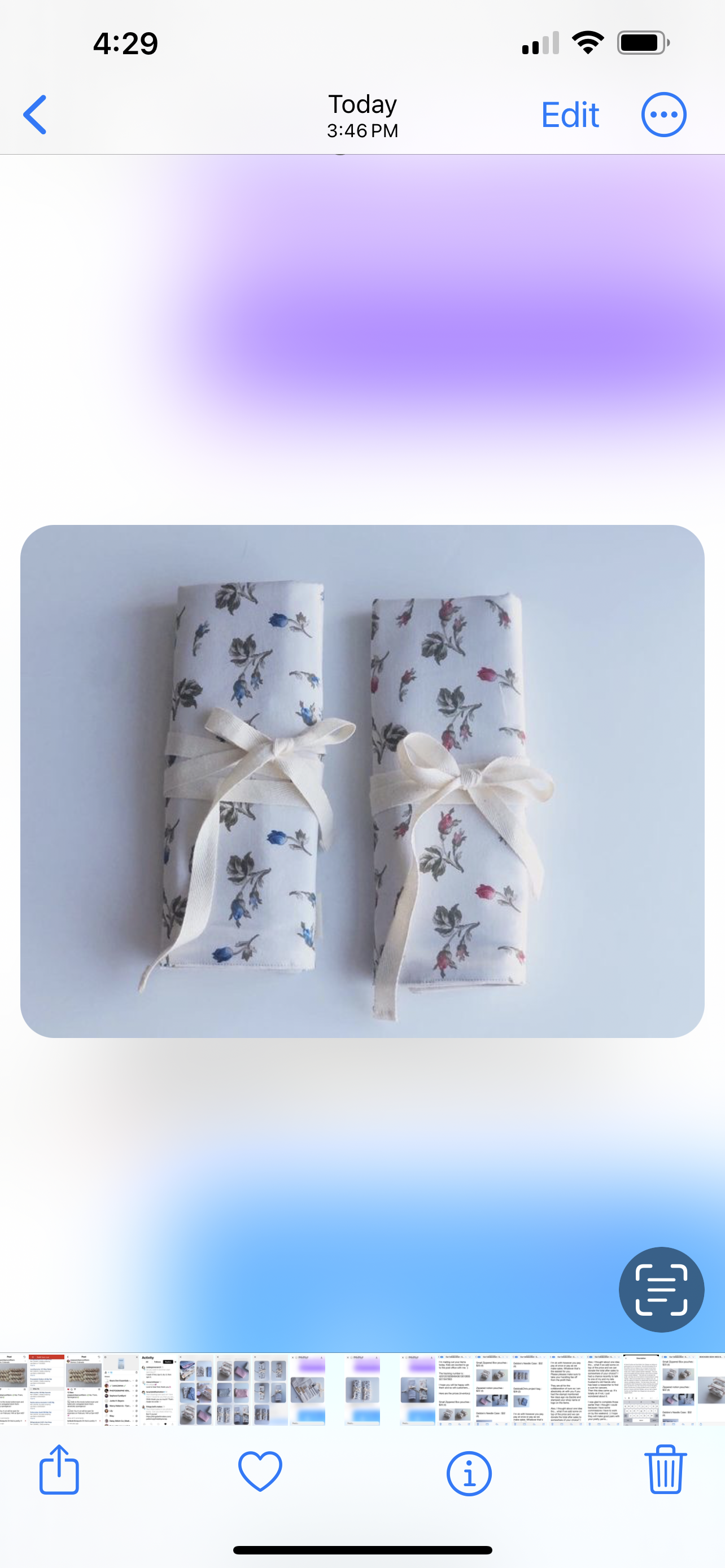 Knitting/ Crochet Needle Case with one or two skeins of SC & SS yarn.