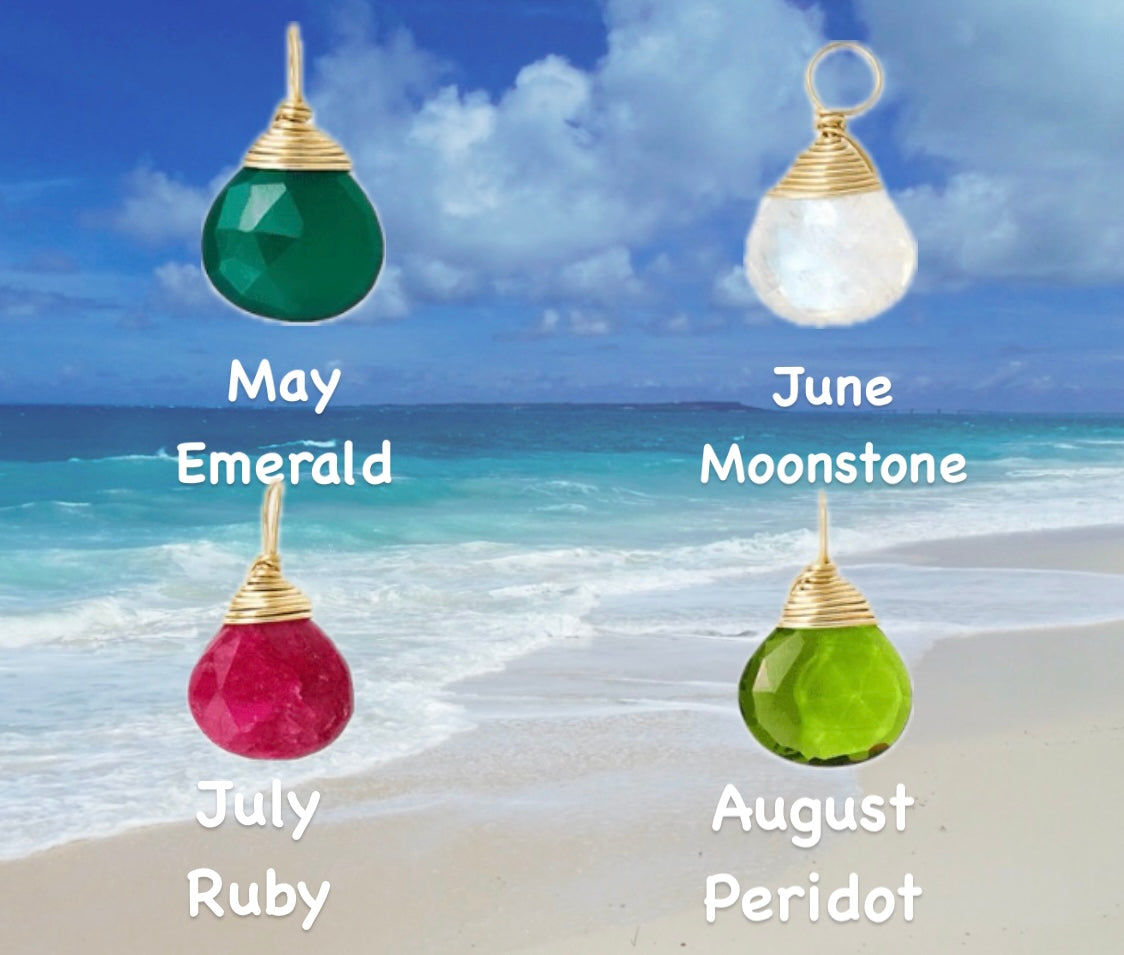 Birthstone Gemstones Necklaces (PRE ORDERS ONLY PLEASE, THANK YOU)