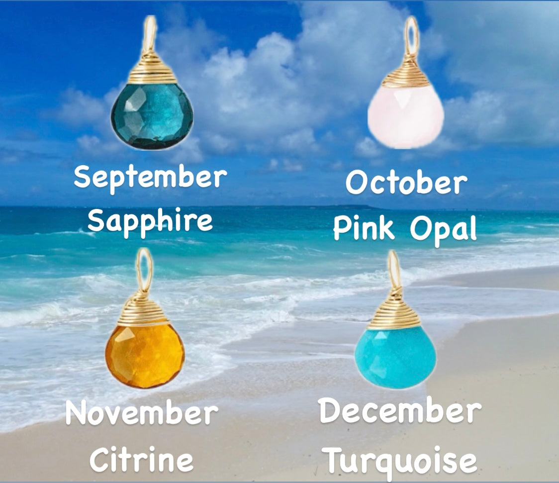 Birthstone Gemstones Necklaces (PRE ORDERS ONLY PLEASE, THANK YOU)