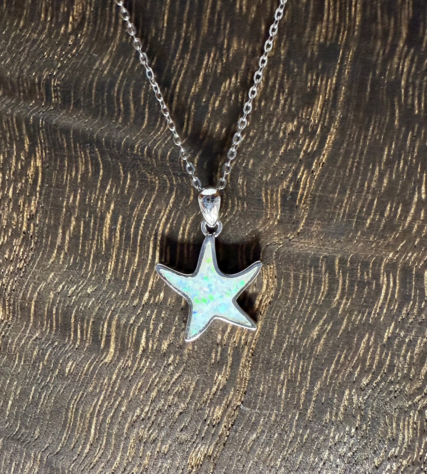Opal Starfish Necklace