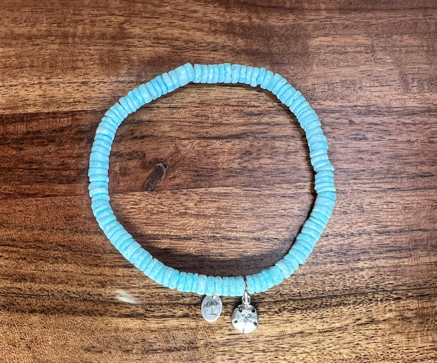 The Light Blue Heishi Shell Bracelet