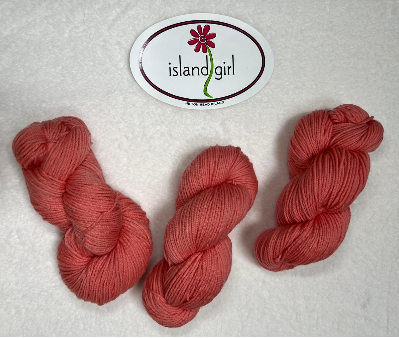 Dawn's Peonies - 100% Merino Lambswool/ Worsted Weight Base