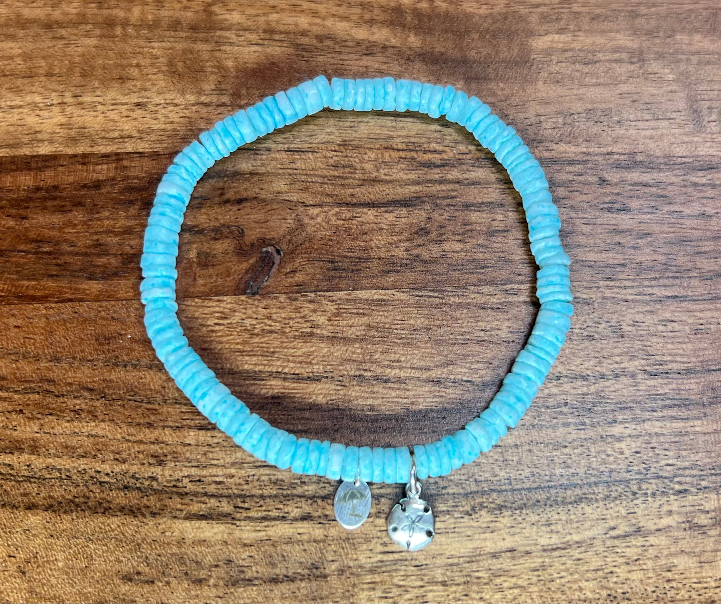 The Light Blue Heishi Shell Bracelet