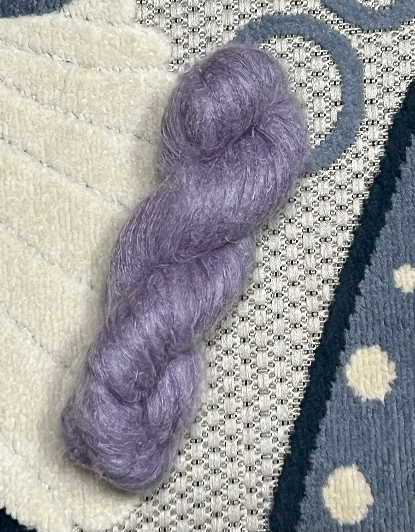 Grape Popsicle - 70% Super Kid Mohair + 30% Silk Sock/ Lace Weight Base