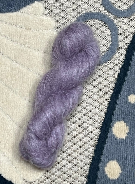 Grape Popsicle - 70% Super Kid Mohair + 30% Silk Sock/ Lace Weight Base