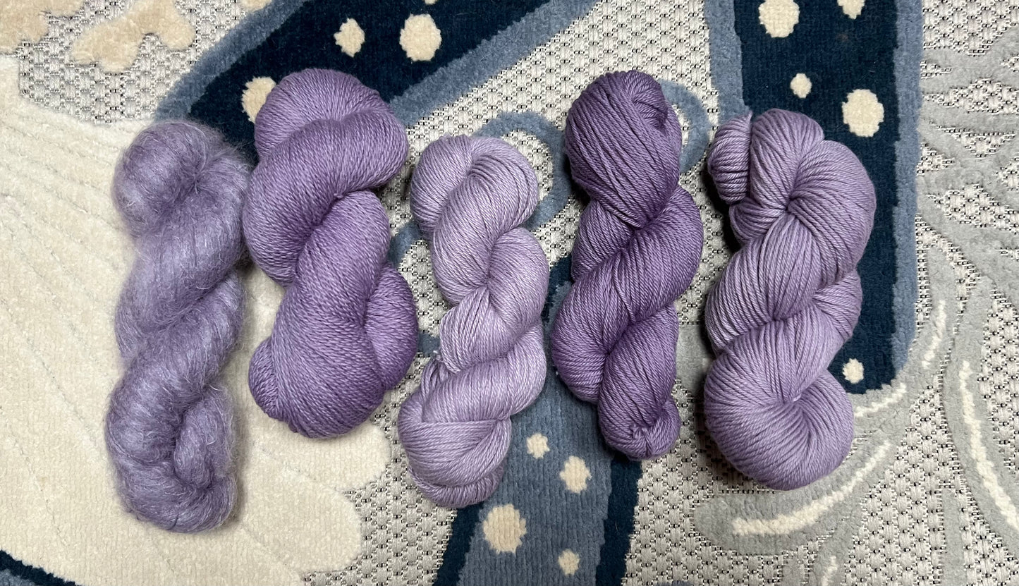 Grape Popsicle - 100% Baby Alpaca/ Sport Weight Base