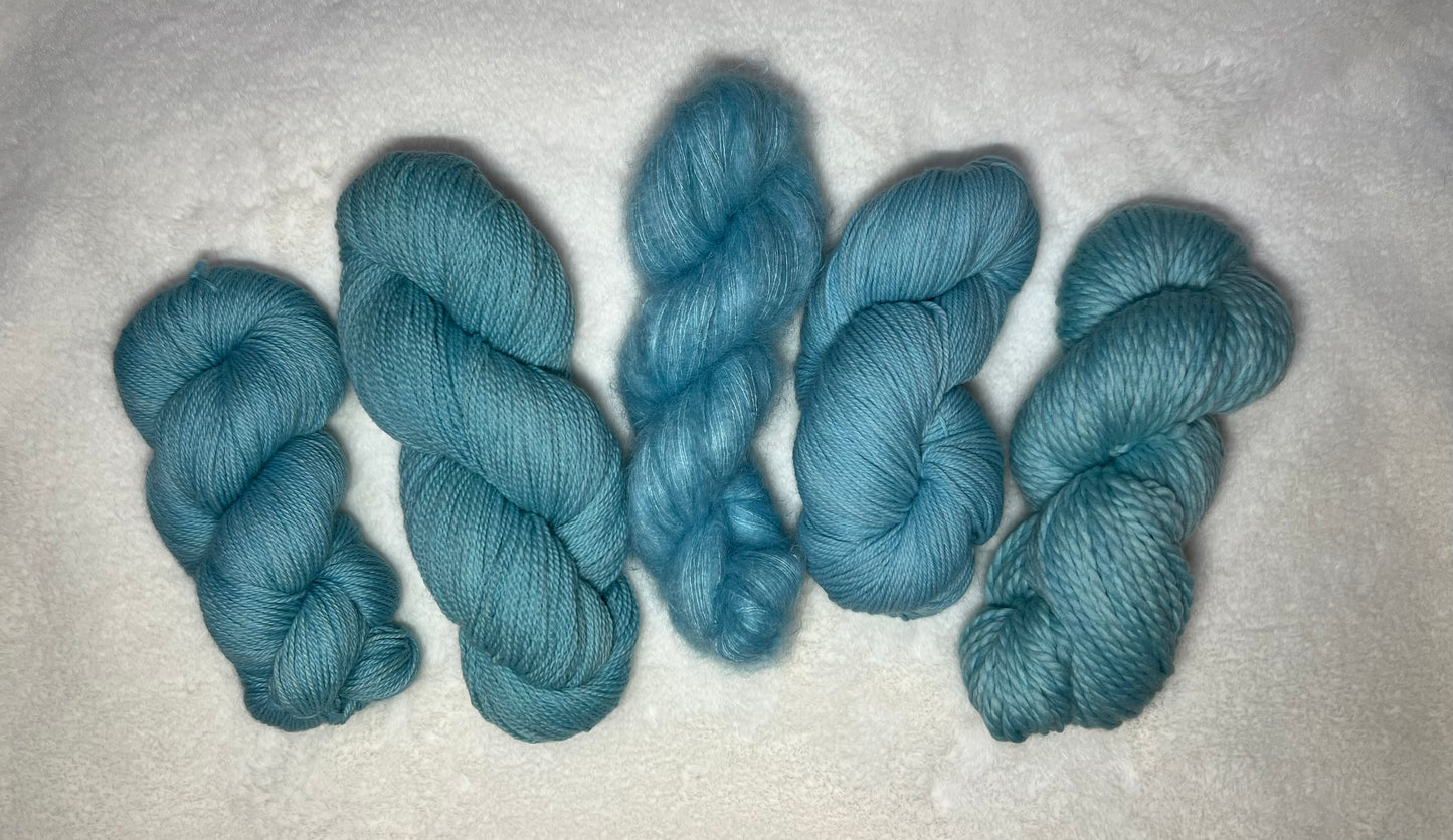 Tropical Waters - 70% Super Kid Mohair - 30% Silk/ Lace Weight Base