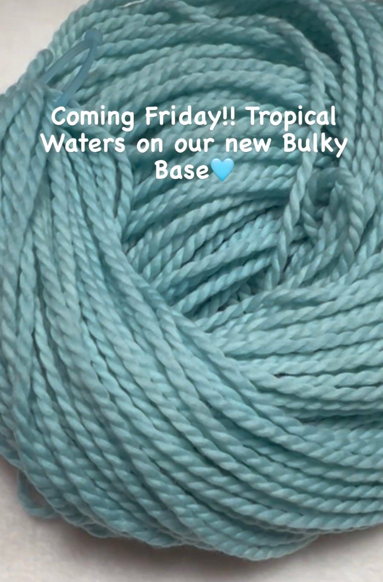 Tropical Waters - 100% Fine Merino Wool/ Bulky Weight Base