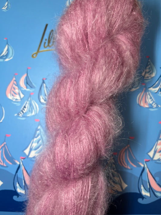 Pink Seashell - 70% Super Kid Mohair - 30% Silk Lace Weight Base