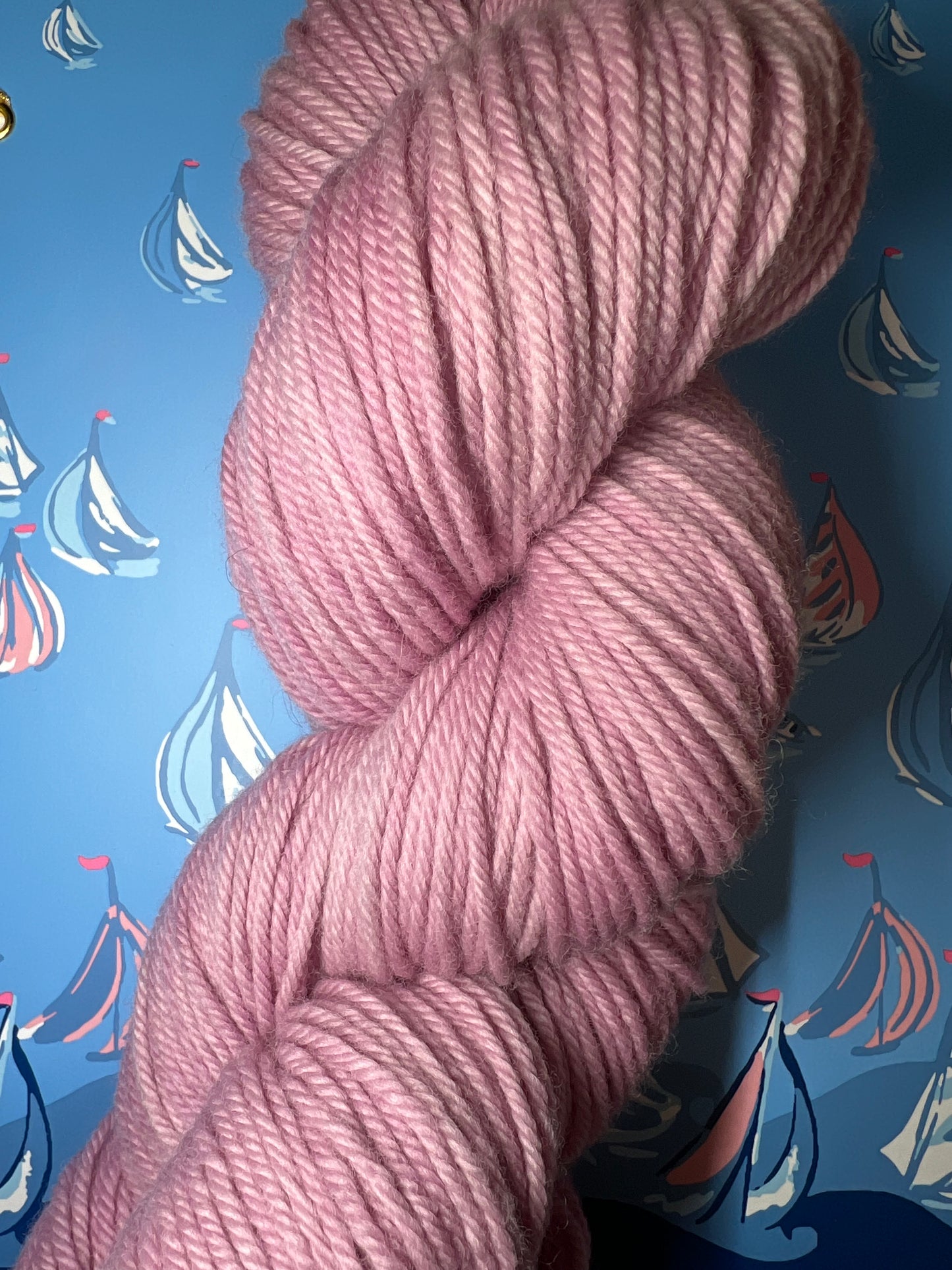 Pink Lemonade - 100% Fine Organic, Non Superwash Merino/ Aran - Worsted Weight Base