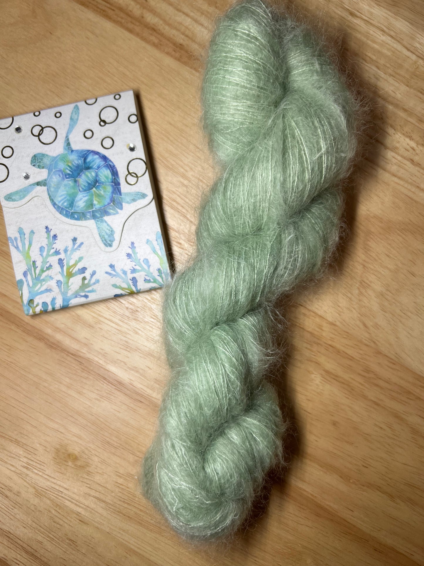 Aurora Borealis - 70% Super Kid Mohair + 30% Silk  Sock/ Lace Weight Base