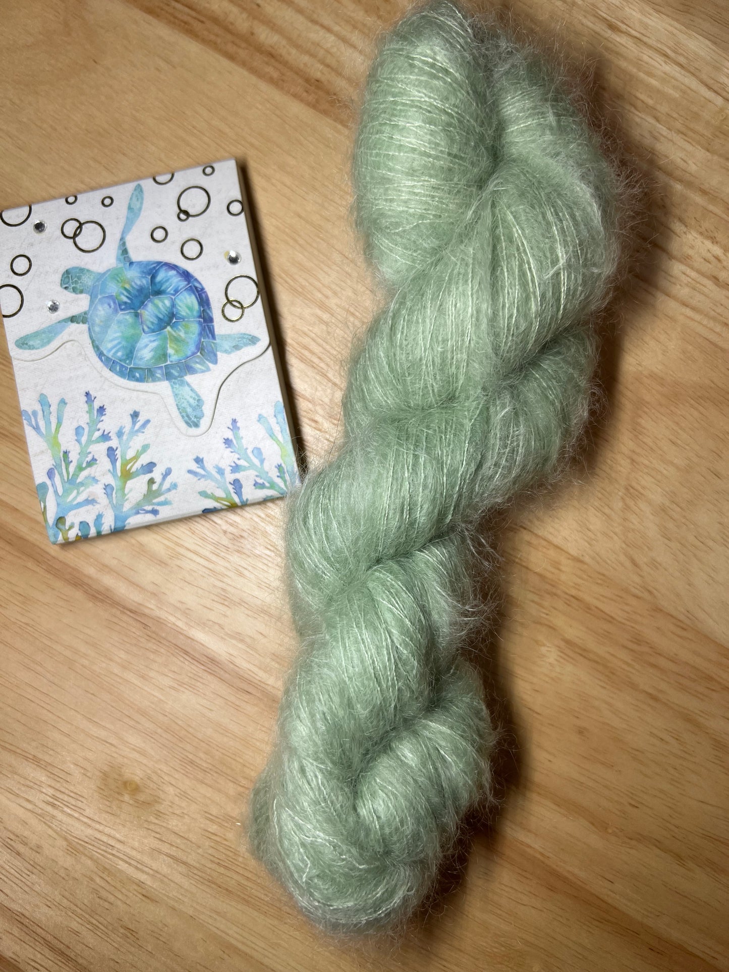 Aurora Borealis - 70% Super Kid Mohair + 30% Silk  Sock/ Lace Weight Base