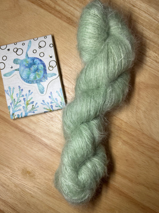 Aurora Borealis - 70% Super Kid Mohair + 30% Silk  Sock/ Lace Weight Base