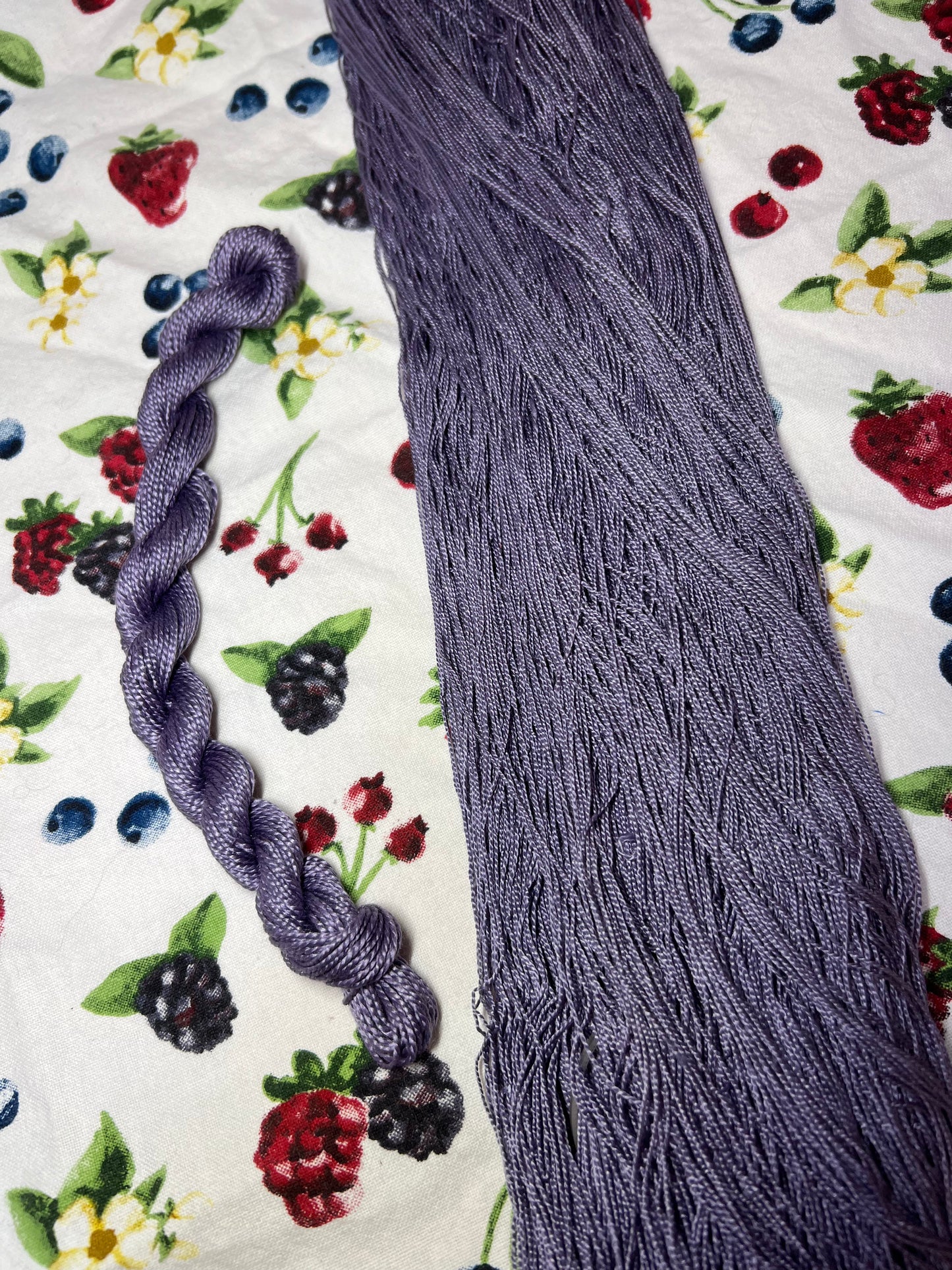 Grape Popsicle - 100% Mulberry Silk/ Lace Weight Base