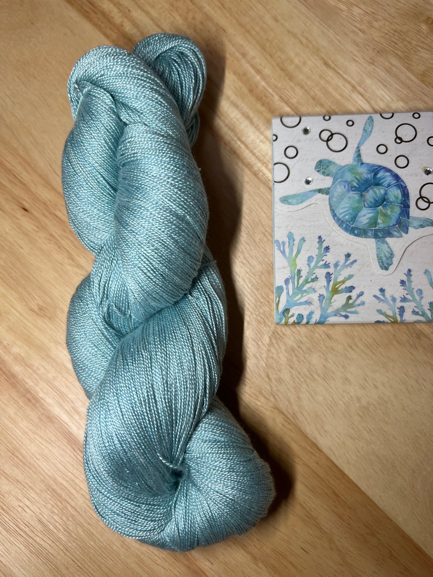 Tropical Waters - 100% Mulberry Silk/ Lace Weight Base