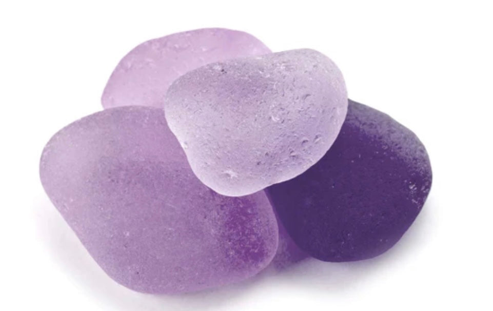 Shades of Light Purple Sea Glass - GOTS Certified 100% Organic Fine Merino Wool / Sport Weight Base