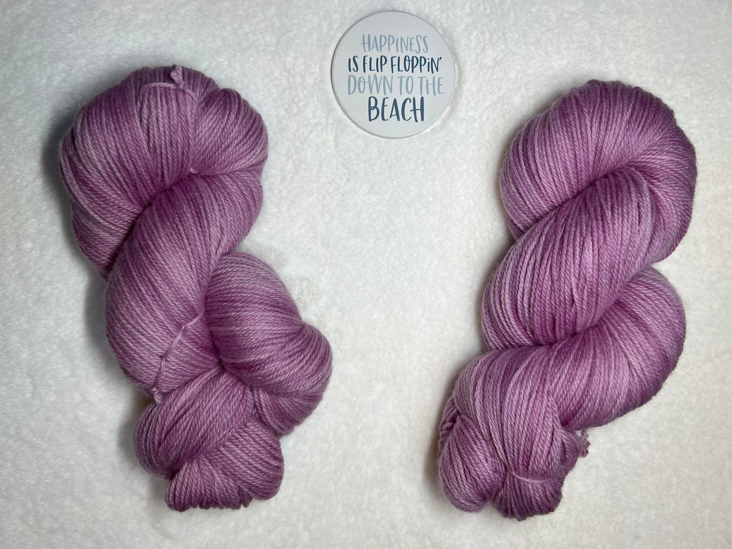 Shades of Light Purple Sea Glass - GOTS Certified 100% Organic Fine Merino Wool / Sport Weight Base