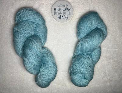 Caribbean Waters - 100% Fine Organic Merino Wool/ Fingering Weight Base