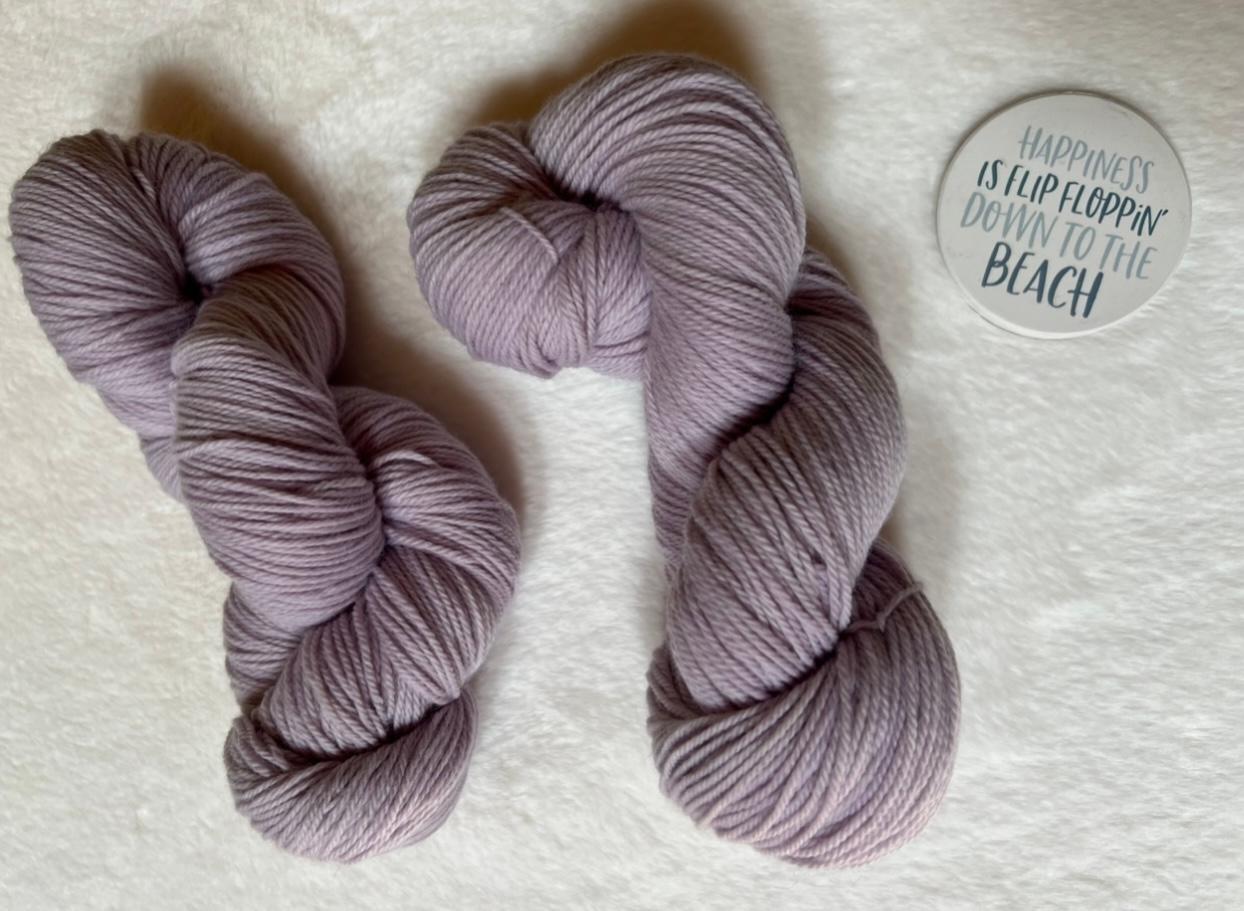 Pale Lilac - 100% Merino Lambswool/ Aran Weight Base