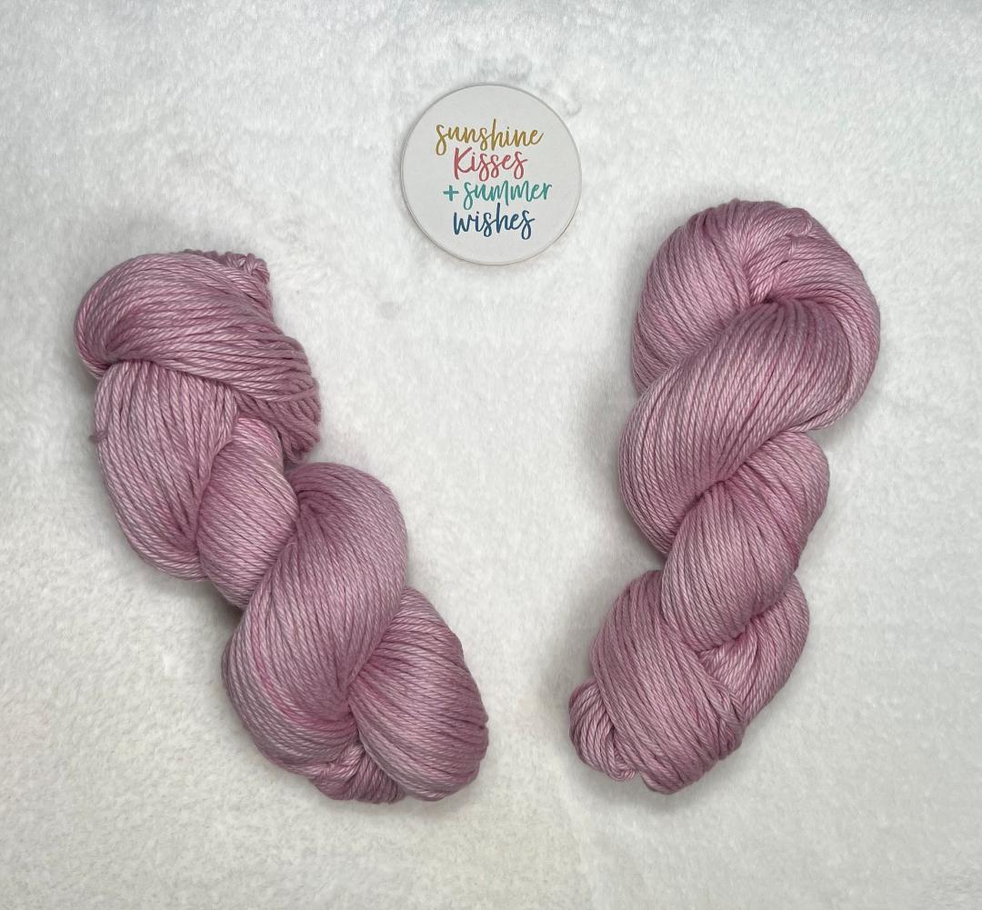 Pink Sands - 100% Organic GOTS Certified Cotton/ Worsted Weight Base