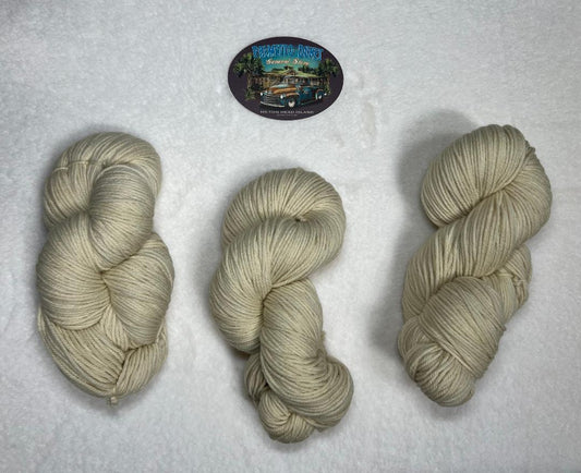 Sugar Cone - 100% Fine Organic, Non Superwash, Merino/ Aran - Worsted Weight Base