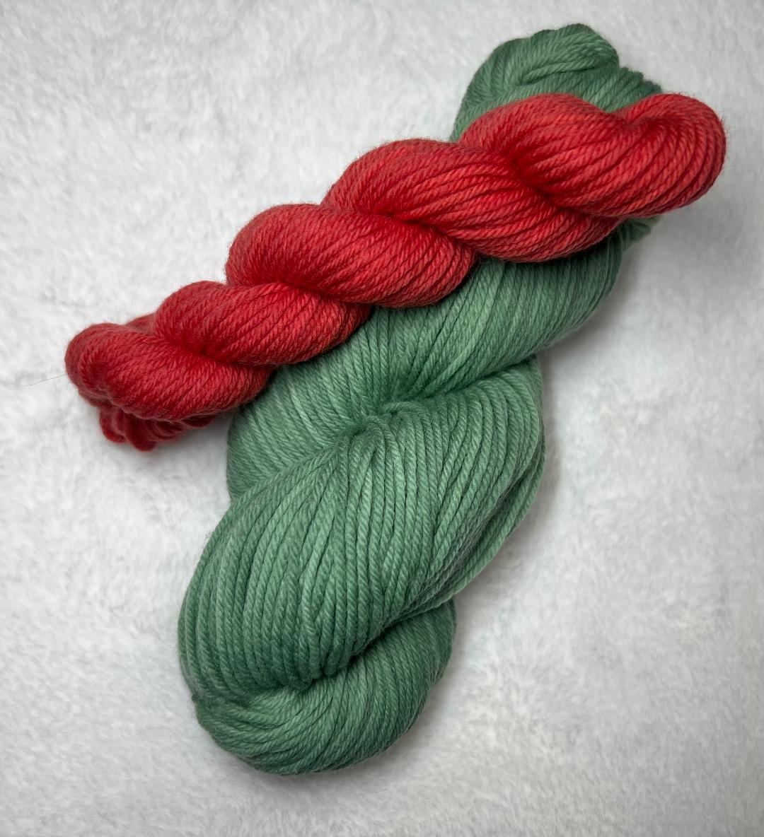 Vintage Green - 100% Merino Lambswool/ Worsted Weight Base