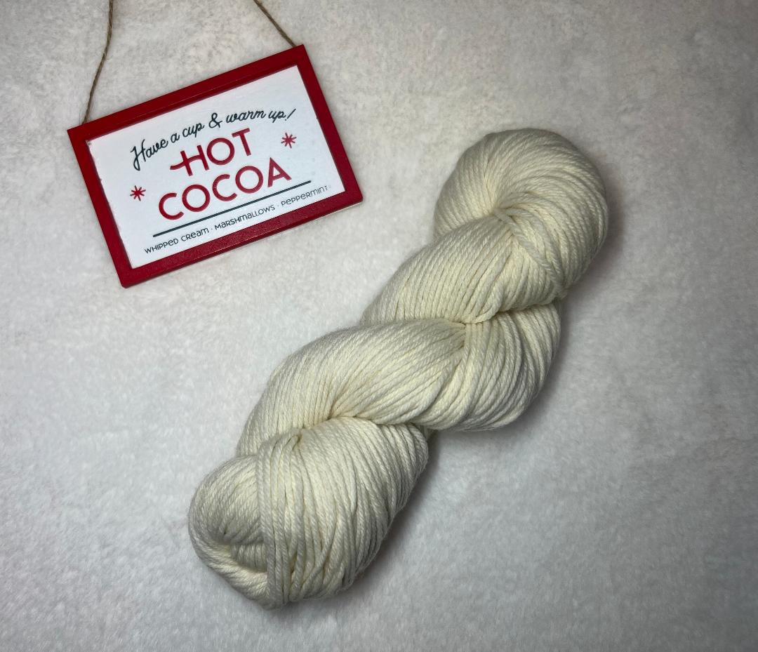 Vintage White - 100% Merino Lambswool/ Worsted Weight Base